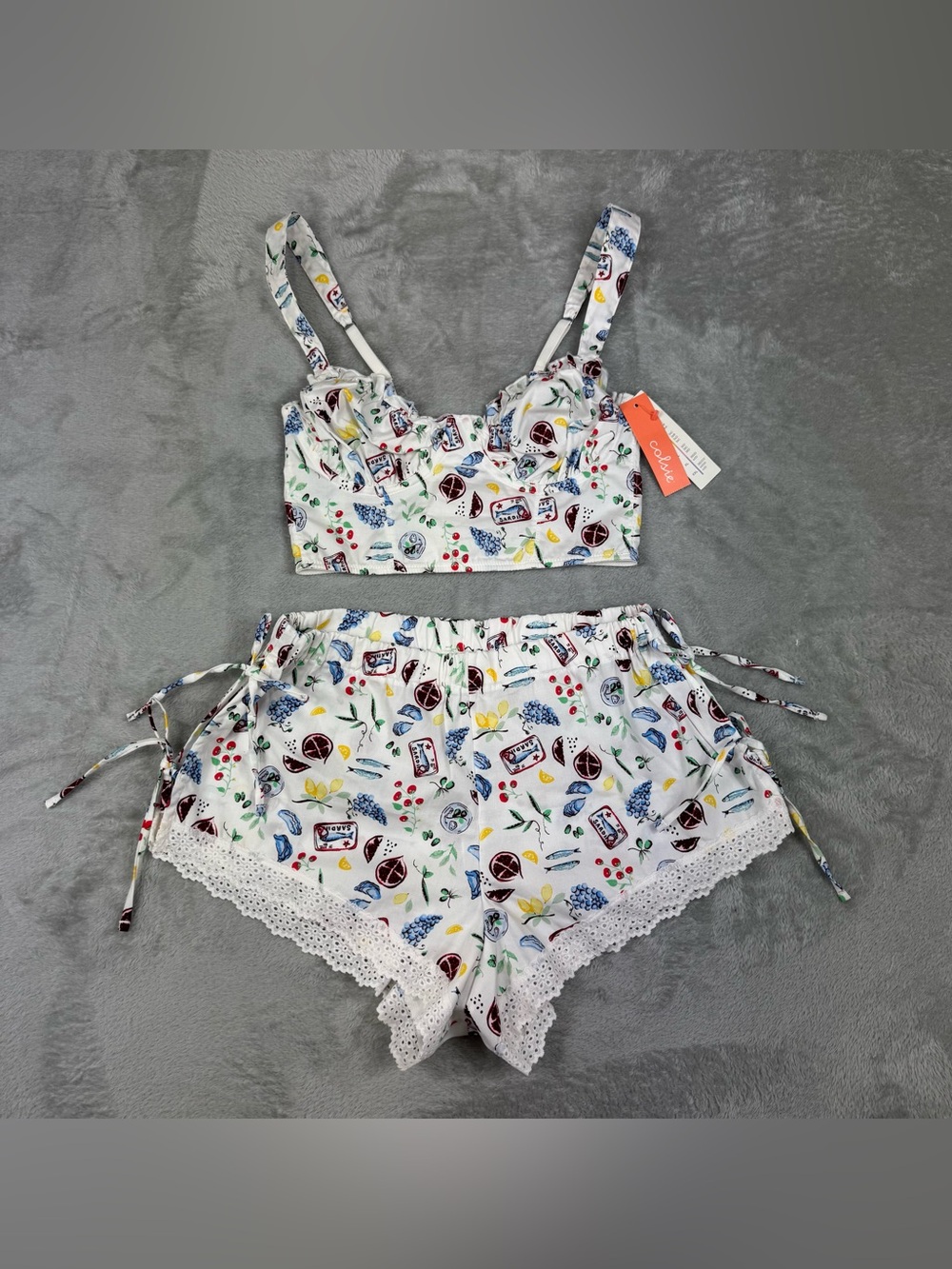 Colsie set sz xs new w tags berry red print